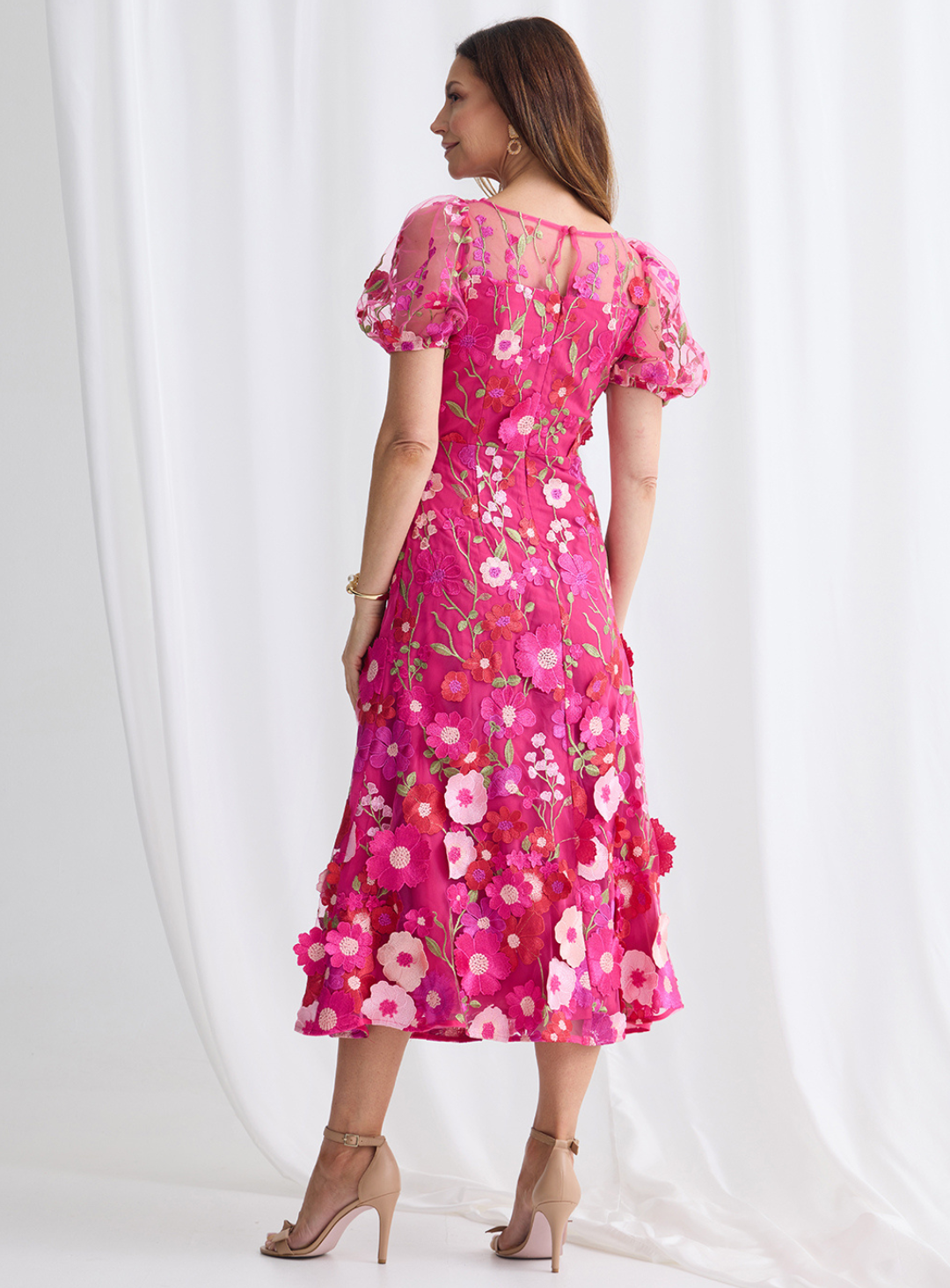 Lizzie Puff Sleeve Midi